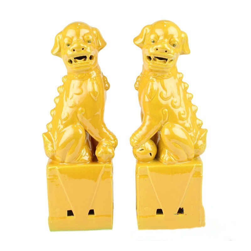 New Chinese Style Sculpture Ceramic Lion Decorative Ornaments