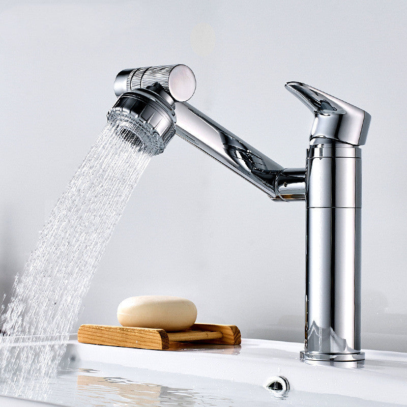 All copper washbasin hot and cold water faucet