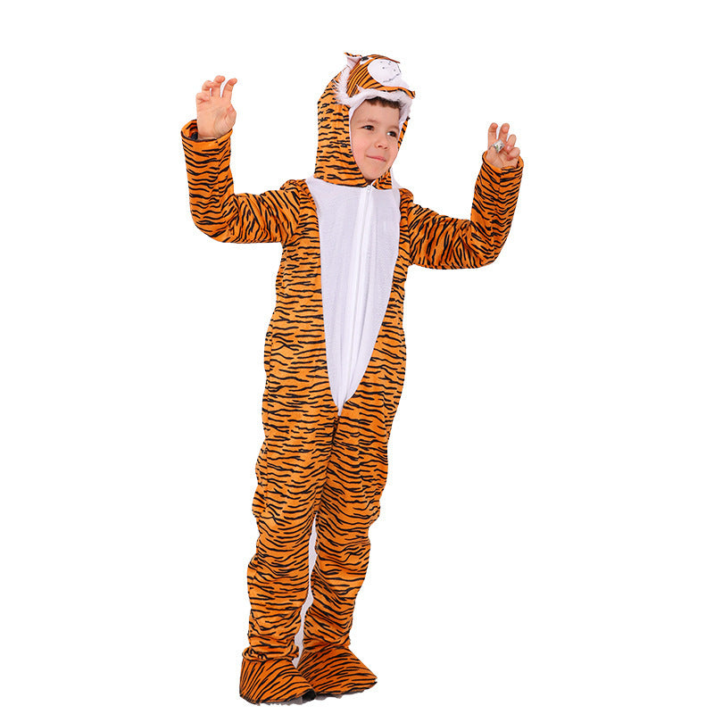 Disfraz de tigre para niños, disfraz de Halloween para modelado