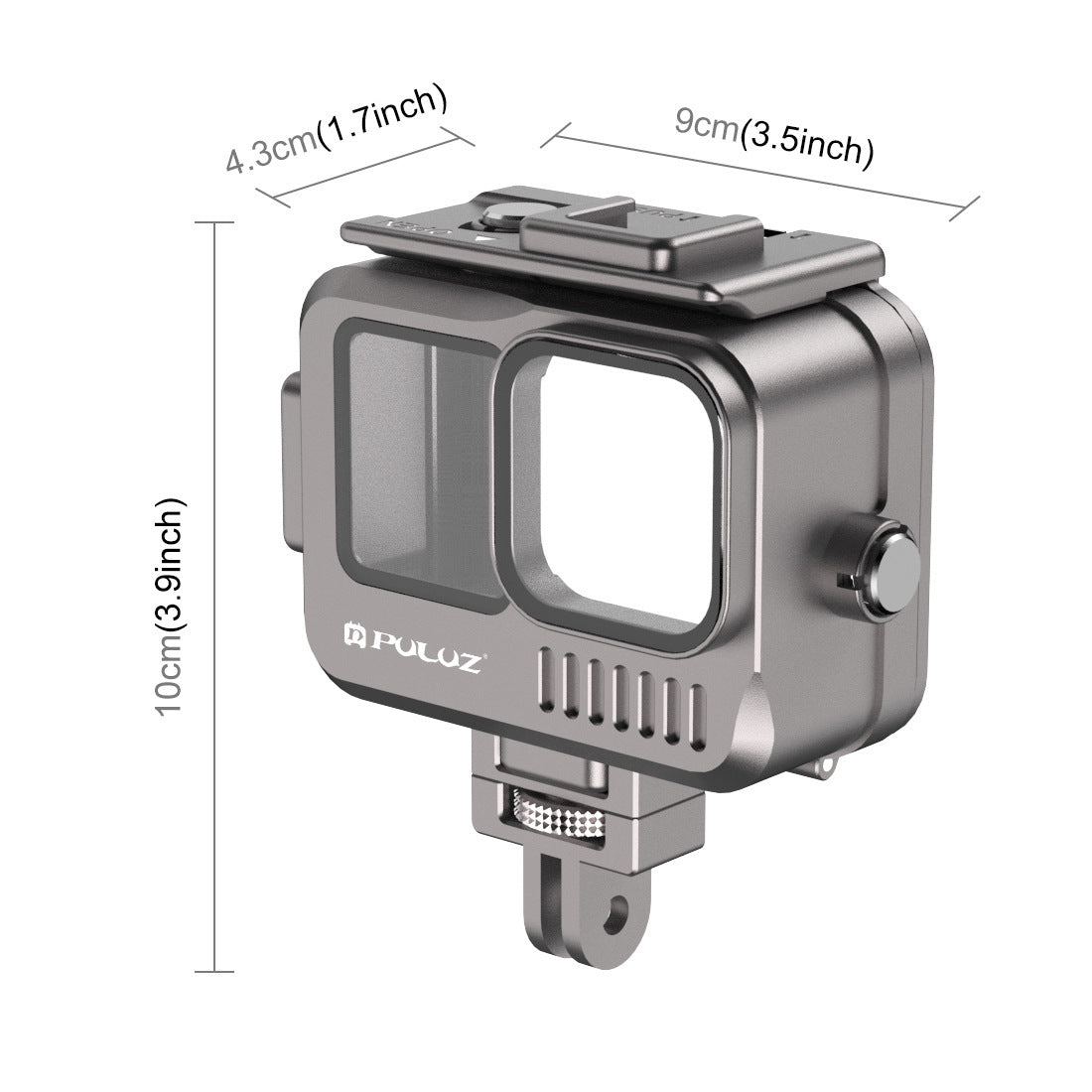 Coque de protection de plongée étanche en alliage d'aluminium