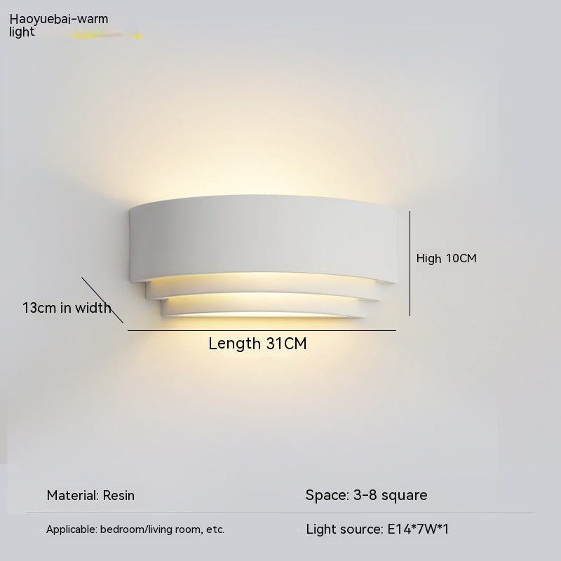 Lampe de chevet de chambre minimaliste créative nordique Led escaliers couloir allée balcon lumière