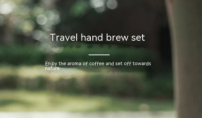 Hand Made Coffee Maker Suit Portable Outdoor Hand Grinding Coffee Suit Suit