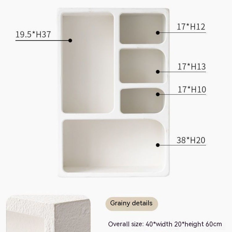 French Cream Style Closet Wall Shelf Storage Decoration