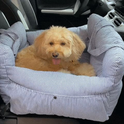 Perrera para coche, asiento de copiloto para mascotas, salida multiusos