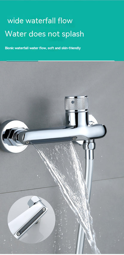 Bathroom Copper Shower Faucet Hot And Cold Mixing Valve Shower Head