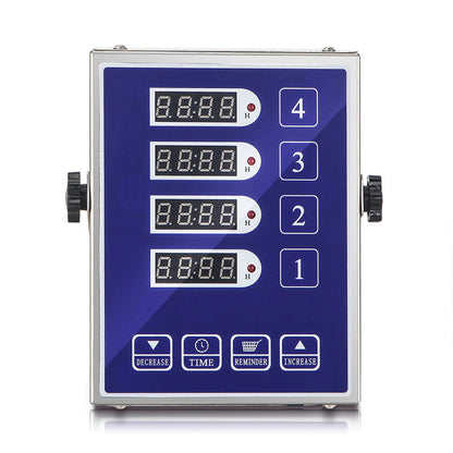 Commercial Stainless Steel Kitchen Zero Error Four-channel Timer