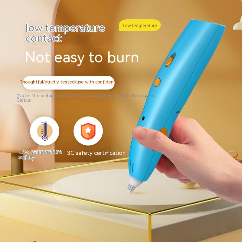 Stylo sans fil, jouet, Graffiti tridimensionnel pour enfants, charge non chaude, dessin 3d intelligent