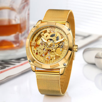 Reloj mecánico automático Reloj de mesa para hombre