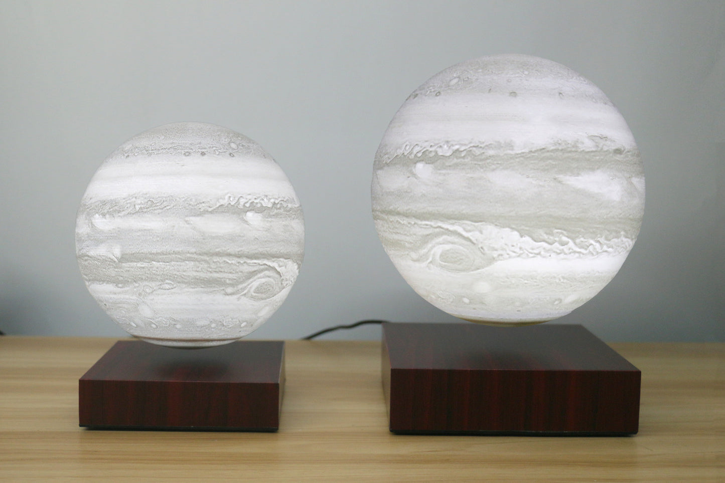 Lampe Jupiter terrestre en lévitation, veilleuse LED flottante magnétique