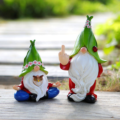 Christmas Solar Lamp Ornaments Resin Decorations