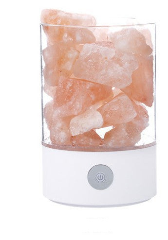 Petite lampe à sel en cristal romantique endormie