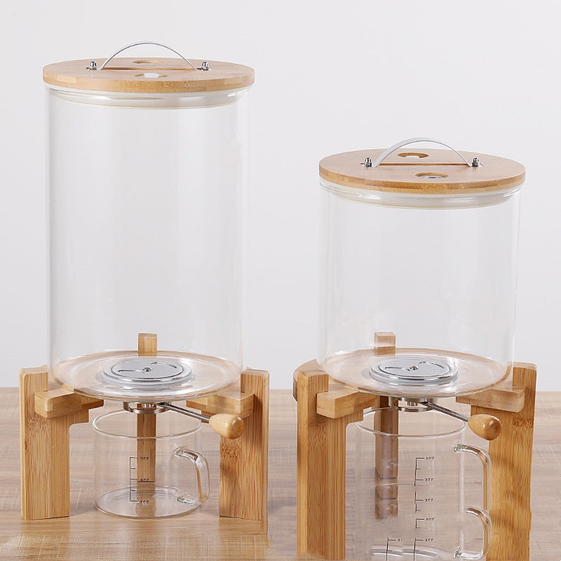 Seau à riz en verre à haute teneur en Borosilicate, grand, résistant à l'humidité et aux insectes