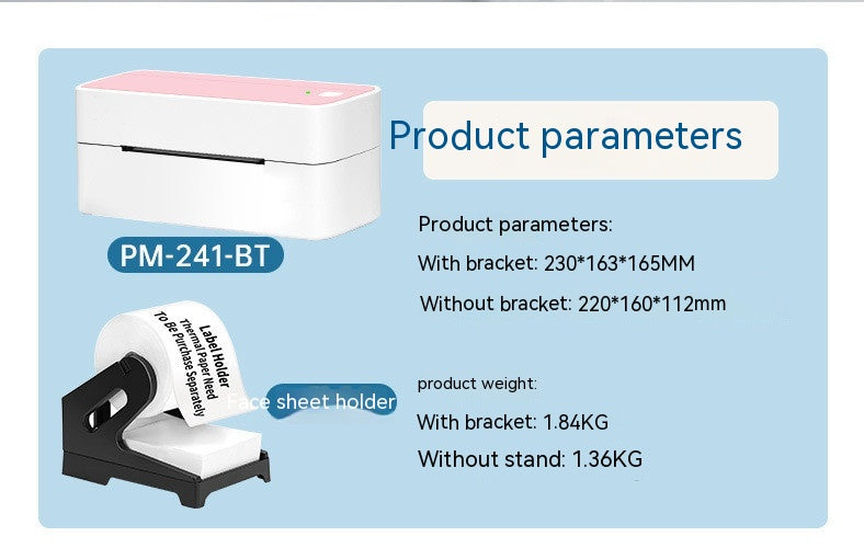 Étiquette thermosensible Bluetooth pour téléphone portable, Machine unique Phomemo PM241-BT