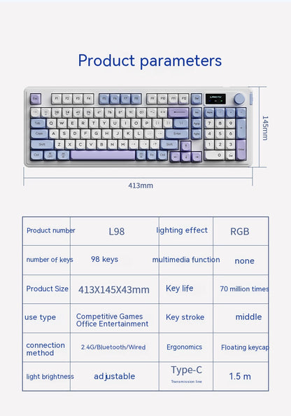 Wireless Bluetooth Mute Keyboard E-sports Office Keyboard