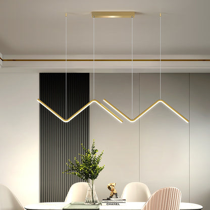 LED Lustre Design Minimaliste pour Salon Chambre Cuisine Art Créatif Mur Suspension Luminaires 