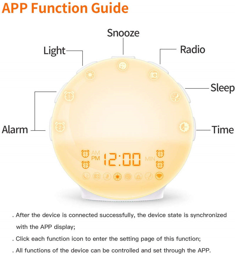 Simulación Naturaleza Sonidos Dormir Luz Despertador