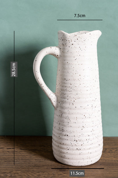 White Ceramic Vase Dry Flower  Inserting Device