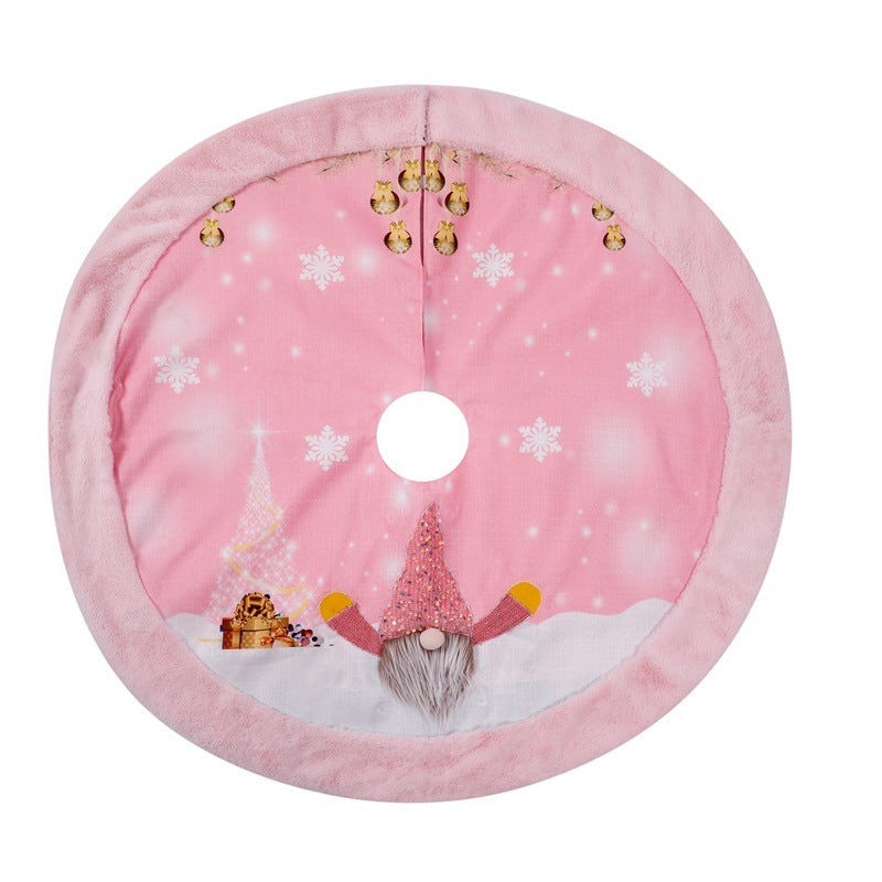 Cross-border New Christmas Tree Skirt With Light Decorations