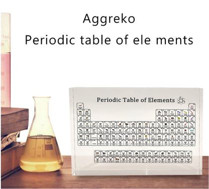 Tabla periódica de acrílico muestra la educación de los niños