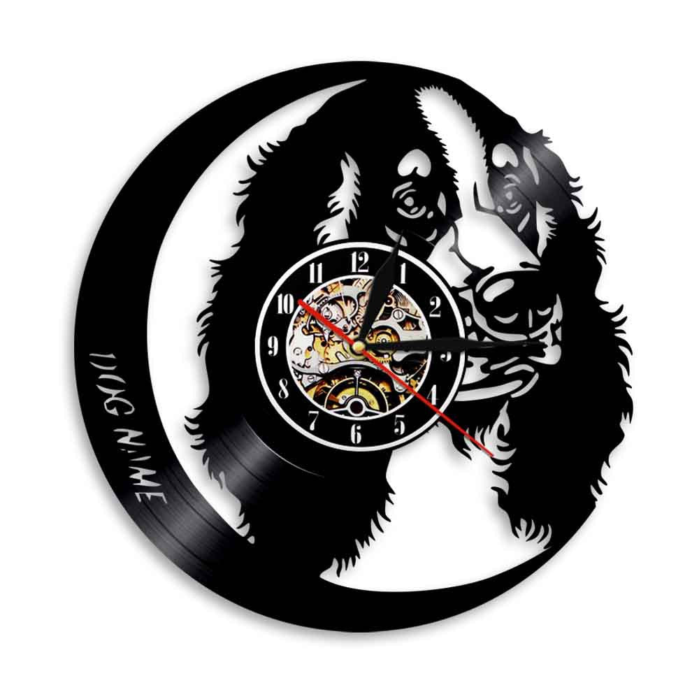 Cadeaux de race de chien d’horloge murale