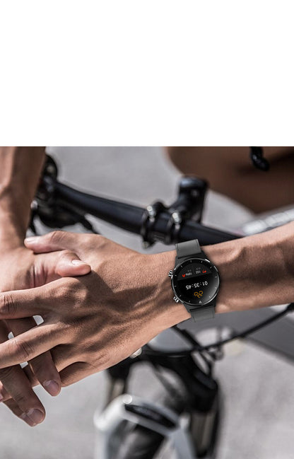 Compatible avec Apple, montre Bluetooth avec bracelet en silicone étanche