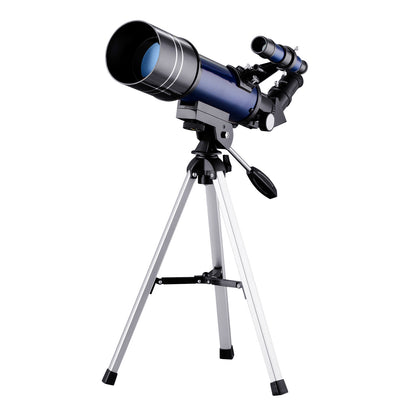 Télescope astronomique télescope réfracteur 70mm observation de la lune pour enfants adultes débutants en astronomie lentille 16X 67X avec lunette de recherche