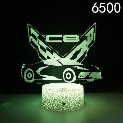 Lámpara de mesa con luz LED de noche creativa y colorida con tacto para regalo de vacaciones