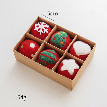 Material Diy Pendant Christmas Decorations Wool Felt