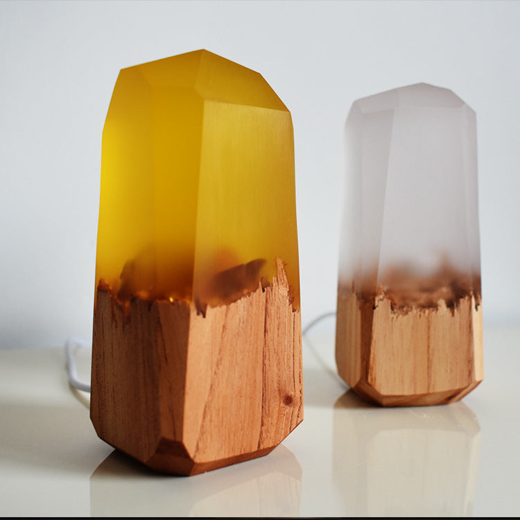 Lampe de nuit en bois massif