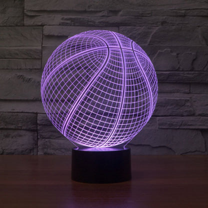 Lampe d'illusion 3D de basket-ball