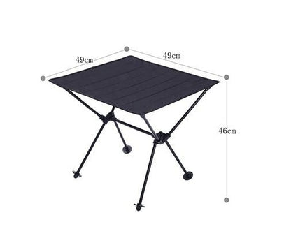 Table de barbecue de pique-nique en alliage d'aluminium d'aviation en tissu Oxford