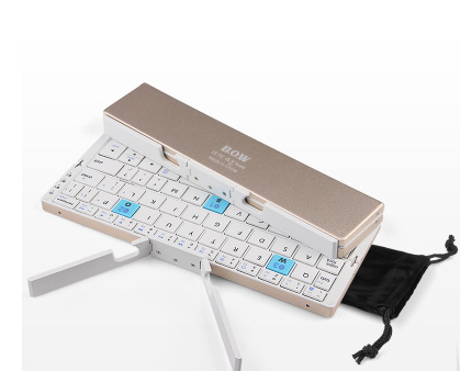 Mini clavier sans fil Bluetooth pliant à trois