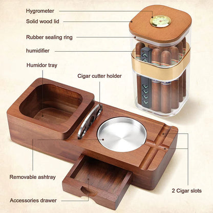 Caja de almacenamiento de cigarros de mesa