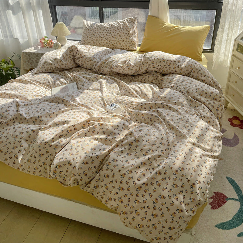 Small Floral Series Bed Sheet Quilt Cover Bedding