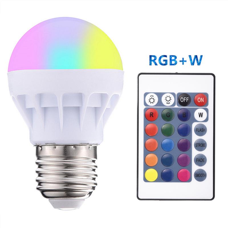 Ampoule LED colorée, ampoule RGB 3w, ampoule polychrome