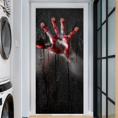 Halloween ghost hand door stickers