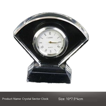 Reloj de cristal Adorno mecánico Decoración suave