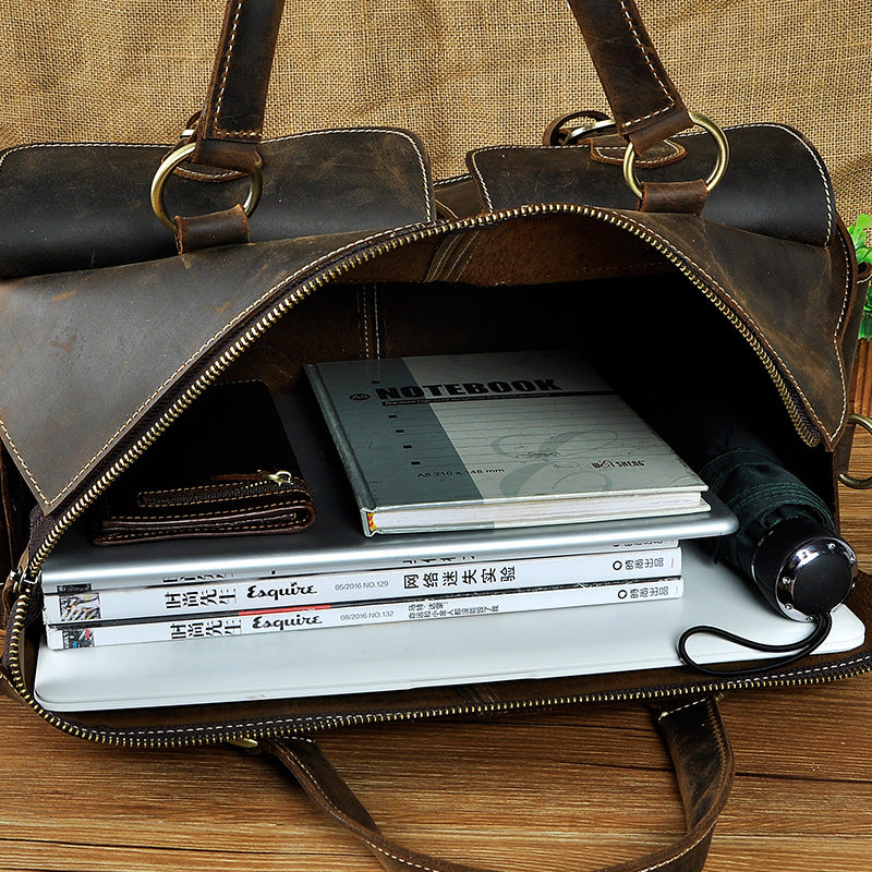 Sac à main en cuir de cheval fou