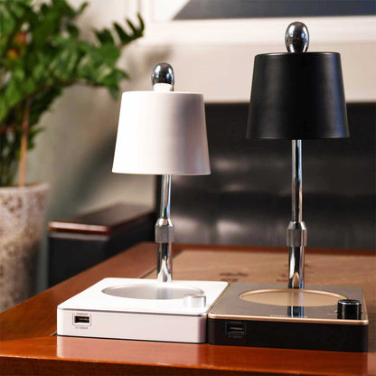 Remote control adjustable temperature table lamp