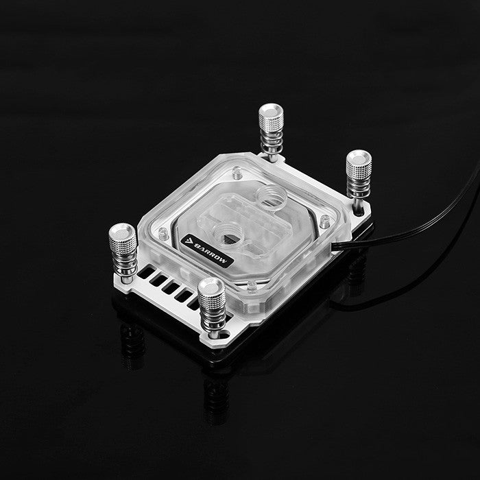 Jet type micro water channel CPU water cooling head