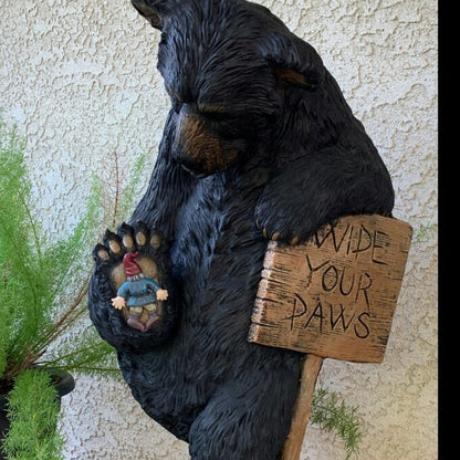 Accesorios para el jardín con forma de oso, decoraciones navideñas para el hogar