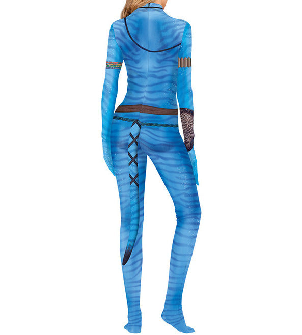 Vêtements siamois slim fit pour cosplay d'anime d'Halloween