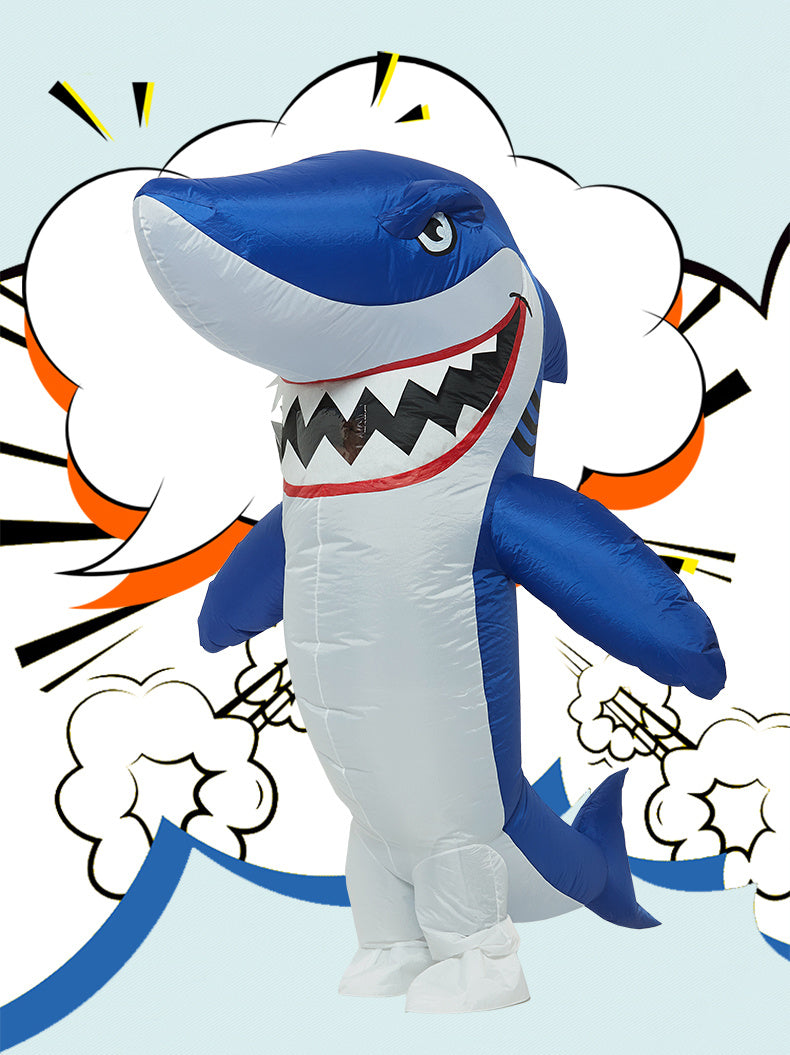 Costume de poupée de dessin animé drôle d'Halloween Big Shark