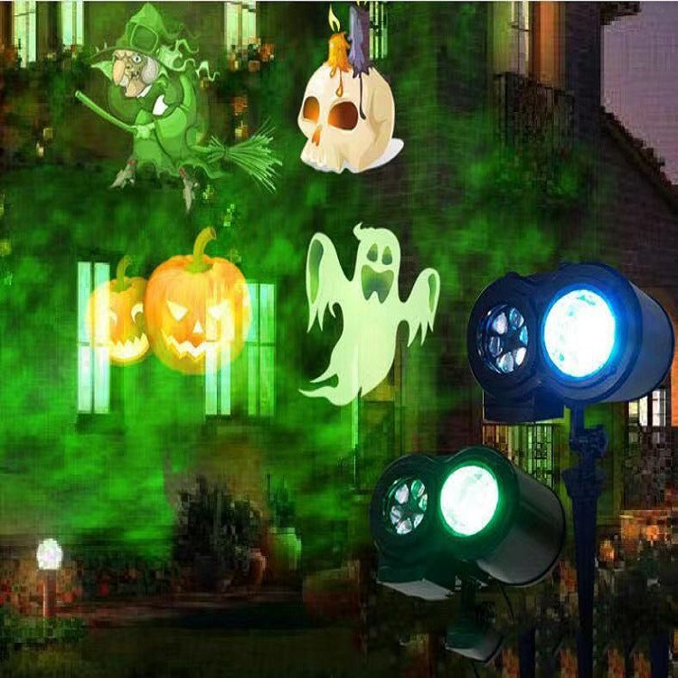 Card Halloween Snowflake Light Stage Light