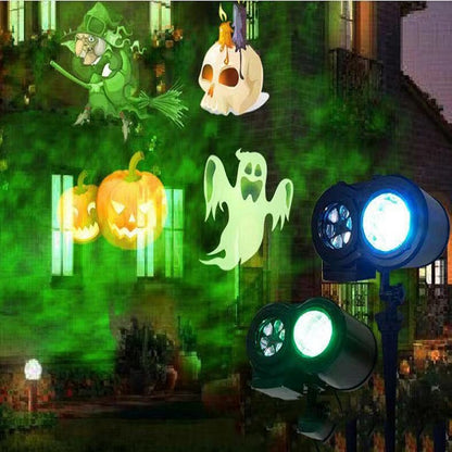 Carte Halloween Flocon de neige Lumière de scène