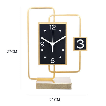 Luxurious Desk Clock Living Room Decoration Household Fashion Modern Simplicity