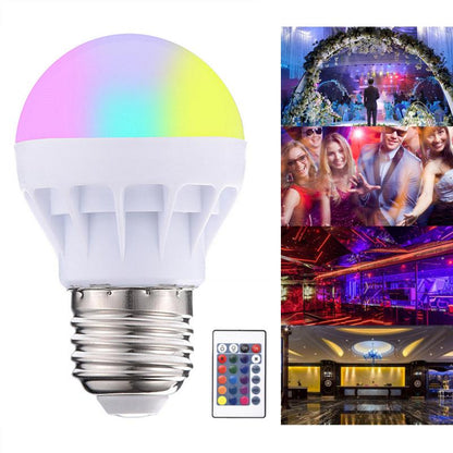 Ampoule LED colorée, ampoule RGB 3w, ampoule polychrome