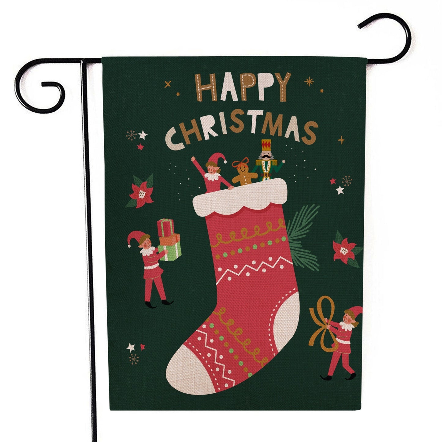 Santa Claus Garden Flag Christmas Decorations