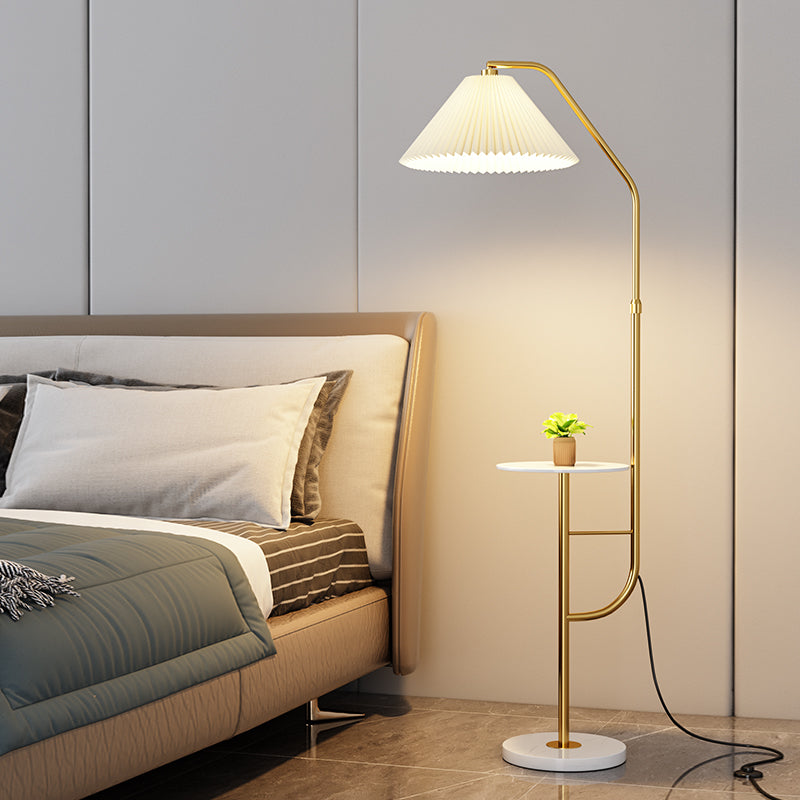 Lampe de bureau de luxe avec chargeur sans fil USB, style nordique