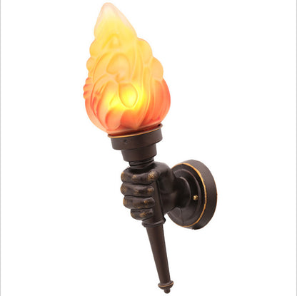 Creative torchbearer wall lamp